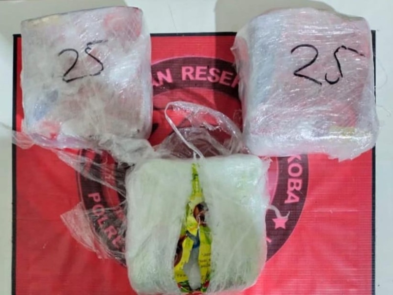 Tim Polres Tanjabbar Berhasil Gagalkan Penyeludupan 3 Kg Narkotika Jenis Sabu