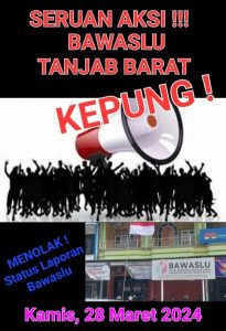Diduga Putusan Bawaslu Tidak Tepat,  Simpatisan Dedi Ariyanto Aksi Kepung Bawaslu