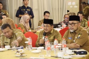 Bupati Anwar Sadat Ikuti Rakor Sinergi dan Penguatan Pemberantasan Korupsi Kepala Daerah se-Provinsi Jambi