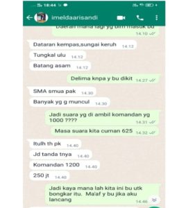Dugaan Kecurangan Pileg, Beredar Isi Percakapan WhatsApp Melda dan Tim