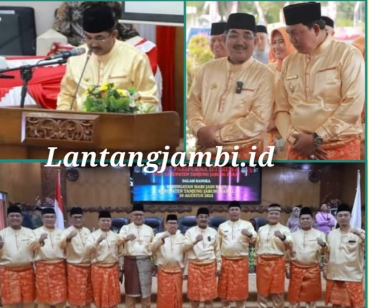 Kompak Bupati dan Wakil Bupati Hadiri Rapat Paripurna Istimewa Peringatan Hari Jadi Tanjab Barat ke-59