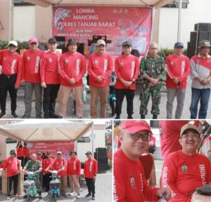 Bupati Anwar Sadat Ikuti Perlombaan Mancing Mania di Mapolres Tanjab Barat