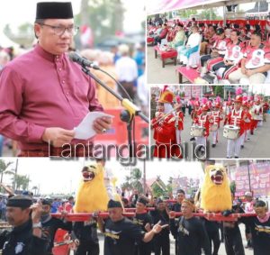 Pj Sekda Tanjabbar Lepas Pawai Budaya dan Pembangunan