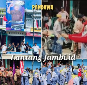 Posko Pemenangan UAS – Katamso Berikan Air Minum Gratis, Peserta Pawai dan Warga Ucapkan Terimakasih