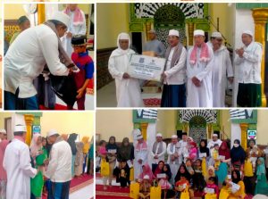 Safari Jum’at di Masjid Nurul Zami’, Bupati Anwar Sadat Santuni Kaum Duafa dan Anak Yatim
