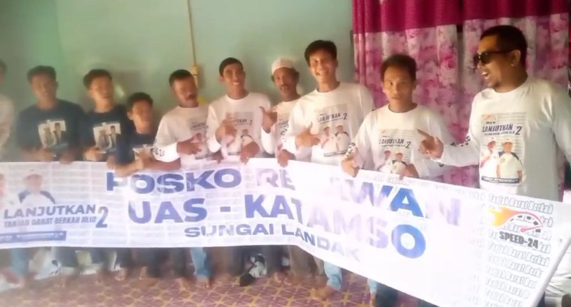 Terus Merambah Hingga Ke Pelosok, Tim Speed 24 Sungai Landak Deklarasi Dukung UAS – Katamso