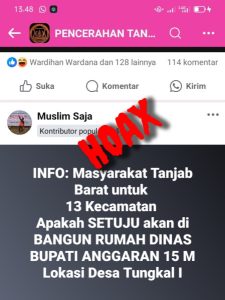 Beredar di Medsos Pembangunan Rumah Dinas Bupati, Kadis PUPR Tanjabbar: Itu Hoax