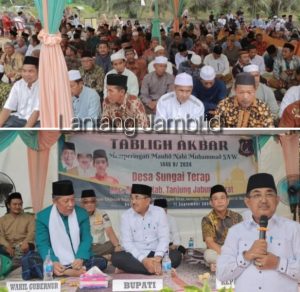 Hadiri Tabligh Akbar di Desa Sungai Terap, Bupati Anwar Sadat Sampaikan Capaian Pembangunan dan Program Kedepan