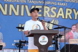 Anggota DPRD Tanjabbar Ikuti Senam dan Gerak Jalan Santai, Dalam Rangka Peringatan Haornas dan Kormi