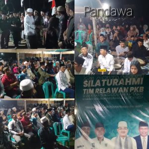 Silahturahmi Dengan Tim Pemenangan PKB, Anwar Sadat Disambut Ribuan Warga Desa Karya Maju