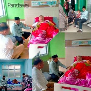 Besuk Mantan Wabup M Yamin Sakit, Anwar Sadat Datang Ke RSUD Daud Arif