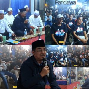 Orasi Politik di Posko Gerakan Ilir Betara, Calon Bupati Anwar Sadat Disambut Antusias Ratusan Warga