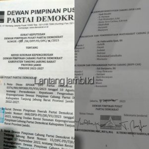 Prahara di Partai Demokrat Tanjabbar Masih Berlangsung, Belasan Pengurus DPC Mengundurkan Diri
