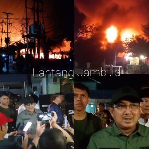 Aksi Si Jago Merah Tiga Bangunan Ludes Terbakar, Bupati Tanjabbar Ingatkan Masyarakat untuk Waspada 