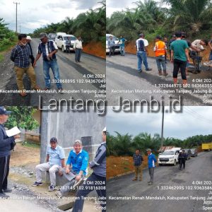 Proyek Pengaspalan Lampisi Rusak, PUPR Respon Cepat, Kadis Pantau Langsung Proses Perbaikan 