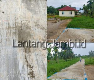 Diduga Lemahnya Pengawasan, Proyek Dana Kelurahan Bram Itam Kiri Terkesan Dikerjakan Asal Jadi 