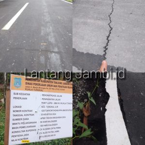 Proyek Pengaspalan 6,3 Milyar Rusak, Konsultan Pengawas Bungkam