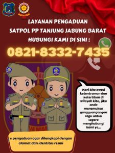 Tingkatkan Pelayanan, Satpol PP Tanjabbar Hadirkan Layanan Aduan Masyarakat
