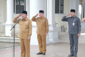 Awal Masuk Kerja Pasca Liburan,  Pemkab Tanjabbar Gelar Apel Gabungan 