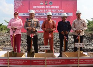 Ground Breaking Peletakan Batu Pertama SPPG Polres Tanjabbar Via Zoom Meeting