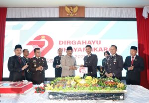 Bupati Anwar Sadat Hadiri Syukuran HUT Bhayangkara ke-79 di Polres Tanjabbar 