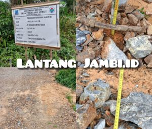 Pengerjaan Proyek ADD Terkesan Asal Jadi, Warga Pematang Lumut Merasa Kecewa