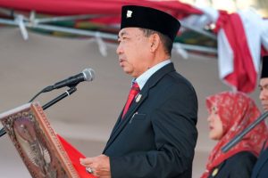 Upacara HUT-RI Ke-80, Ketua DPRD Tanjab Barat Bacakan Teks Proklamasi