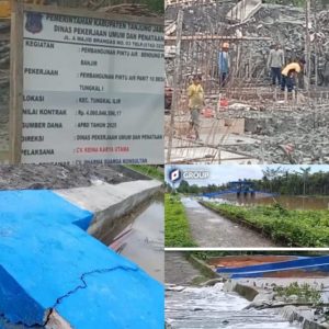Baru Selesai Dikerjakan Rusak, LSM JPK Minta BPK Periksa Proyek Pintu Air 4 Miliar 