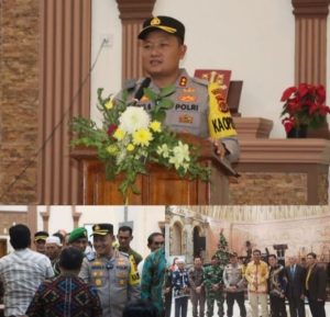 Kapolres Tanjabbar Bersama Forkopimda Pantau Gereja, Pastikan Keamanan Malam Nantal 
