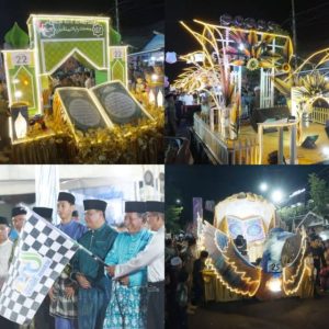 Bupati Anwar Sadat Bersama Wakil Gubernur Jambi Lepas Peserta Festival Arakan Sahur 2026