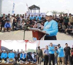 Hadirkan Pemainan Tradisional, Bupati Tanjabbar Buka Lomba Sauk’an Layangan 
